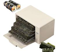 Seaweed Dehydrator 4-Tier Electric Food Dryer for Crispy Nori, Vegetables & Snacks, 30-100°C Temp Control, 24H Timer, 360° Airflow for Home Kitchen
