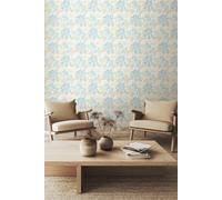 Seaweed Garden Matt Wallpaper Hoopla Walls Baby Blue One Size