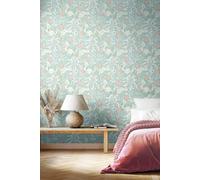 Seaweed Garden Matt Wallpaper Hoopla Walls Bright Blue One Size