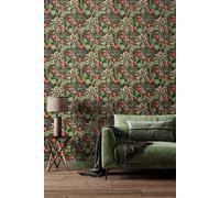 Seaweed Garden Matt Wallpaper Hoopla Walls Charcoal One Size