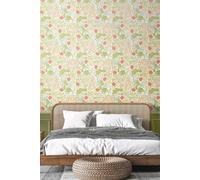 Seaweed Garden Matt Wallpaper Hoopla Walls Cream One Size