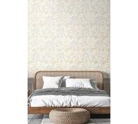 Seaweed Garden Matt Wallpaper Hoopla Walls Light Beige One Size