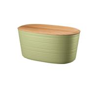 Seaweed Green BREAD BIN WITH BAMBOO BREADBOARD TOP "TIERRA"