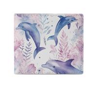 Seaweed in The Sea Bifold Wallet for Men Women, Slim Leather Wallet with 2 Card Slots, Photo Window, 2 Cash Pockets, Compact Travel Minimalist Wallets Men Purse for Daily Use