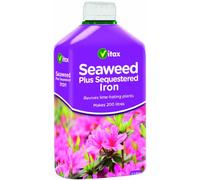 Seaweed Plus Sequestered Iron 500ml - Liquid Plant Feed, Boosts Growth & Corrects Yellow Leaves (Chlorosis)