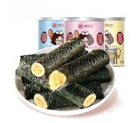 Seaweed Soft Crisp Roll (100g/can) Healthy Nutrition Snacks,Instant Meal Replacement,Snack Food,Dried Nuts Vegetables,Dried Fruits,Delicious Chinese Snack gifts (Original taste,2cans)