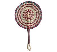 Seaweed Weaving Fan Nordic Hand Woven Africans Portable Handheld Straw For Party Wall Decoration Handwoven Grass Fan