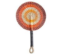 Seaweed Weaving Fan Nordic Hand Woven Africans Portable Handheld Straw For Party Wall Decoration Handwoven Grass Fan