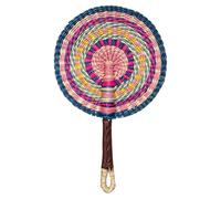 Seaweed Weaving Fan Nordic Hand Woven Africans Portable Handheld Straw For Party Wall Decoration Handwoven Grass Fan