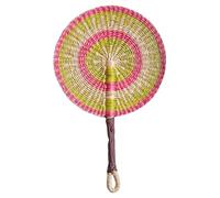 Seaweed Weaving Fan Nordic Hand Woven Africans Portable Handheld Straw For Party Wall Decoration Handwoven Grass Fan