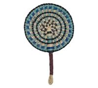 Seaweed Weaving Fan Nordic Hand Woven Africans Portable Handheld Straw For Party Wall Decoration Handwoven Grass Fan