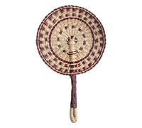 Seaweed Weaving Fan Nordic Hand Woven Africans Portable Handheld Straw For Party Wall Decoration Handwoven Grass Fan