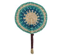 Seaweed Weaving Fan Nordic Hand Woven Africans Portable Handheld Straw For Party Wall Decoration Handwoven Grass Fan