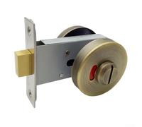 SEawfgtuw trong Stainless Steel Toilet Door Lock With Occupancy Display For Privacy And Safety In Public And Private Bathrooms(Ancient bronze)