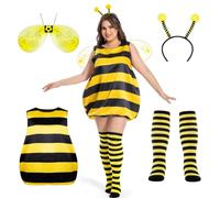 Seawhisper Women Plus Size Bumble Bee Costume