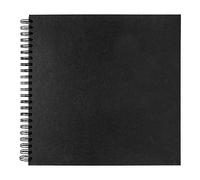 Seawhite : 30x30cm Black Card 220gsm : 40 Sheets : spiral pad