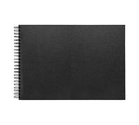 Seawhite : A3 Black Card 220gsm : 40 Sheets : Spiral pad wide spine