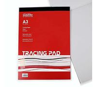 Seawhite - A3 Tracing Pad - 90 GSM - 30 Sheets High Quality - Semi-Transparent Paper - Suitable for Pencils and Ink Pens - Ideal for Students and Professional Artists