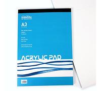 Seawhite - Acrylic Painting Paper Pad - A3-360gsm - 15 Sheets Primed Matt Surface - Acid Free - Ideal for Students and Professional Artists