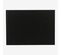 Seawhite : Black Cloth Case Bound Sketchbook 140gsm : A4 Landscape