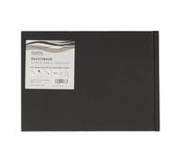 Seawhite Of Brighton Black Cloth Cover Sketchbook 140gsm Landscape A5 by Seawhite,21.5cm x 15cm x 1.5 cm,SBBA5L