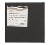 Seawhite Black Cloth Hardback Sketchbook - Small Square 140x140mm