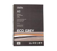 Seawhite - Eco Grey Wiro Pad - A3 - Toned Grey Corn Crush Paper - 30 Sheets - 140 GSM