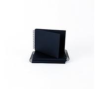 Seawhite New Black Card Ring Bound Craft Book/Photo Album A5