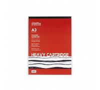 Seawhite of Brighton A3 Heavy Cartridge Paper Pad - 220gsm Drawing Paper for Sketching, Illustration & Mixed Media - Strong Art Pad for Artists, Students & Classroom Use