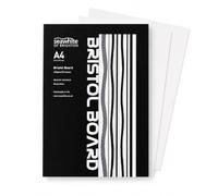 Seawhite of Brighton A4 Bristol Board Pad - 240gsm, 20 Sheets - Smooth White Surface for Graphics, Illustration, Pen & Ink - Acid-Free Art Paper with Sturdy Backing