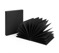 Seawhite of Brighton A5 Black Concertina Sketchbook with Case, Black Pages