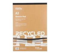 Seawhite - Sketch Pad - Recycled Cartridge Paper - A3-50 Sheets - 140gsm - Acid Free - White