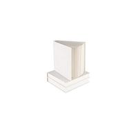 Seawhite - White Small Square & Chunky Sketchbook - Sewn-Bound - 14 x 14 cm - 95 Sheets - 140 GSM All-Media Cartridge Paper - Acid-Free