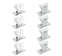 SEAYACK 4Pcs Drapery Hardware Cord Pulleys Window Blind Lock For Roman Pleated Shade Roller Shutter Replacement Accessories Home Indoor Use