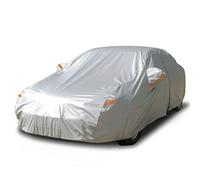 SEAZEN 6 Layers Car Cover Waterproof Breathable, Outdoor Car Covers Automobiles with Zipper Door， For Rain Dust Sun UV All Weather Waterproof Protection fit Sedan 533cmx178cmx120cm