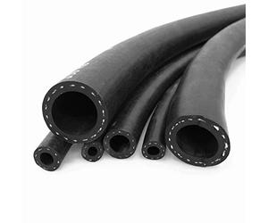 SEB Enterprises Reinforced Rubber Fuel Hose Pipe (1m, 8mm ID - 15mm OD), Textile Reinforced Rubber Hose Pipe, SAE J30 R6 Rated