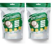 Seba Garden 100% Erythritol Sweetener 1kg (2.2 lb), Natural Granulated Zero Calori Sugar Replacement, Keto Friendly Non GMO (Pack of 2)
