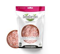 Seba Garden 100% Pure Himalayan Pink Salt - Coarse, 1kg Resealable Doypack | Natural & Unrefined, Rich in Minerals | Perfect for Cooking, Grinders & Bath Soaks