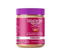 Seba Garden Almond Butter - 500g Pure Natural Creamy Smooth Californian Almonds Butter Spread, 100% Almonds, Paleo, Keto Friendly, No Sugar Added