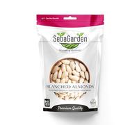 Seba Garden Blanched Whole Almonds, 1 kg / 2.2 Pounds - Non-GMO, Raw, Unpasteurized, Unsalted, Keto, Paleo, Kosher, Bulk, High in Protein, Dietary Fiber, Baking Almond