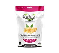 Seba Garden Crystallized Ginger 1 kg - Ziplock bag Healthy Snacks, Premium Quality