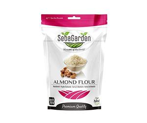 Seba Garden Extra Fine Almond Flour Blanched 1Kg Ziplock packing Resealable Ground almond from California Keto Friendly