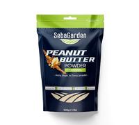 Seba Garden Peanut Butter Powder 500 gr, 87% Defatted, Healthy,Plant Based,Vegan Protein, Non-GMO, Certified Gluten Free and Vegan,Keto Friendly, Low Carb and Bpa-free (Pack of 1)