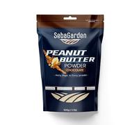 Seba Garden Peanut Butter Powder, Chocolate, 500gr Defatted, Healthy,Plant Based, Vegan Protein, Non-GMO,Certified Gluten Free and Vegan, Keto Friendly, Low Carb and Bpa-free