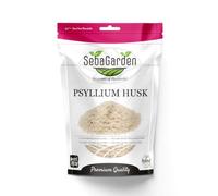 Seba Garden Psyllium Husk Whole 350g (12.35 oz) - Natural Dietary Fibre Supplement - Premium Whole Psyllium Seed Husks - High Fibre, Vegan, Gluten Free, Resealable Pouch
