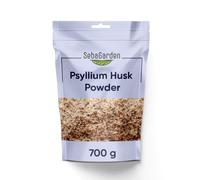 SEBA Garden Psyllium Husk Whole 700g (24.70 oz) - Natural Dietary Fibre Supplement - Premium Whole Psyllium Seed Husks - High Fibre, Vegan, Gluten Free, Resealable Pouch
