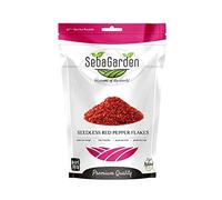 Seba Garden Red Chilli Pepper Flakes Seedless 250g | Premium Grade | Silk Pepper | Pul Biber |… (Medium)