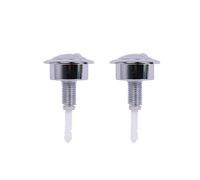 SEBA Home Dual Flush Toilet Button Compatible with Optima 49 - Chrome-Plated Replacement Flush Valve - Water-Saving Push Button for Cistern - Easy Install (Pack of 2)