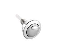 SEBA Home Dual Flush Toilet Button Compatible with Optima 49 - Chrome-Plated Replacement Flush Valve - Water-Saving Push Button for Cistern - Easy Install (Single Pack)