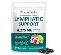 Seba Nutrition Lymphatic Support Supplement - 21-in-1 Herbal Formula with Echinacea, Dandelion, Burdock Root, Cleavers, Calendula & Red Clover - 4,275mg Equivalent per Serving - 240 Softgels